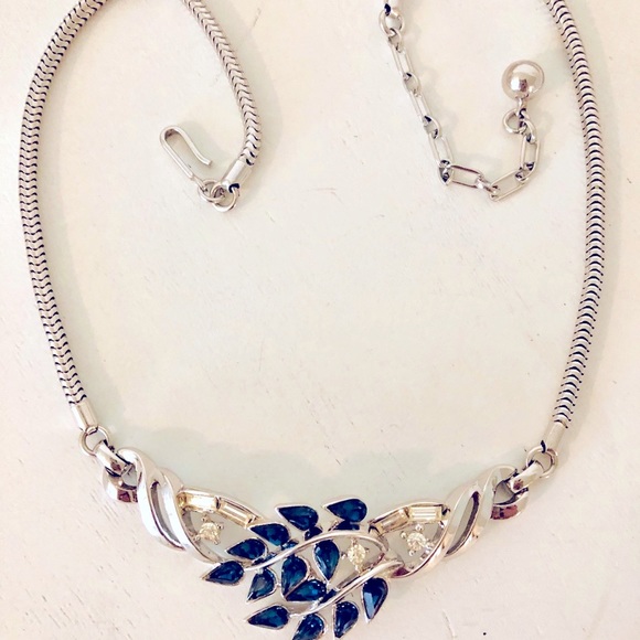 Vintage Crown Trifari RARE Alfred Rhinestone Necklace - Picture 6 of 17